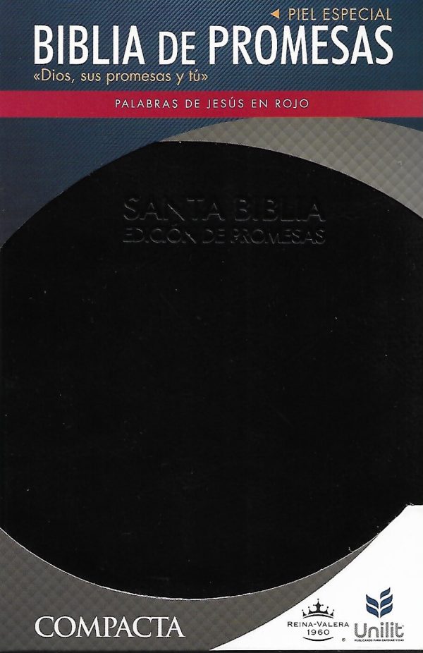 Santa Biblia de Promesas Reina-Valera 1960 / Compacta / Letra Grande / Negra con Cremallera