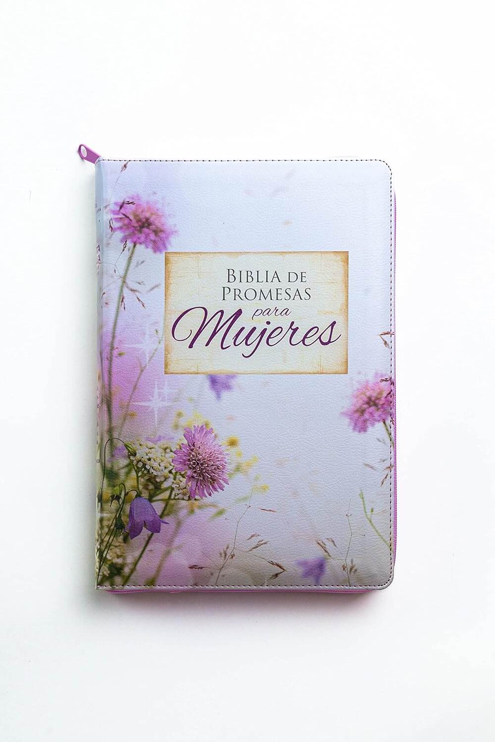 Biblia de Promesas – Letra Gigante – Imitación Piel – Floral con cierre + índice RV1960