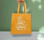Bolsa Tote bag naranja. Todo lo puedo - Imagen 2