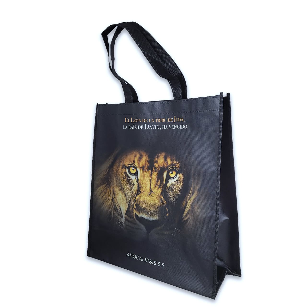 Bolsa non woven a todo color: El león dela tribu de Judá (35x38x15) Bolsa non woven a todo color: El león dela tribu de Judá (35x38x15)