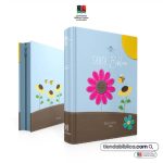Biblia RVR60 025 cz PJR Primor Café/Azul abejas en primavera