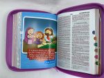 Biblia Mi Gran Viaje 025cti RVR60 imitación piel lila con cierre e índice - Imagen 3
